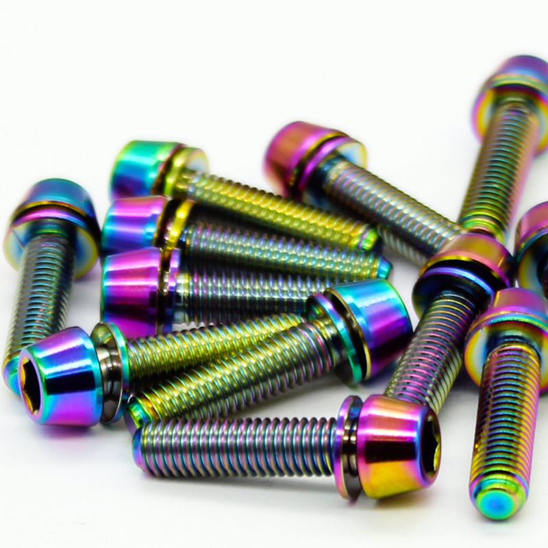 DIN912 Titanium Hex Torx Socket Tapered Head Screws Bolts