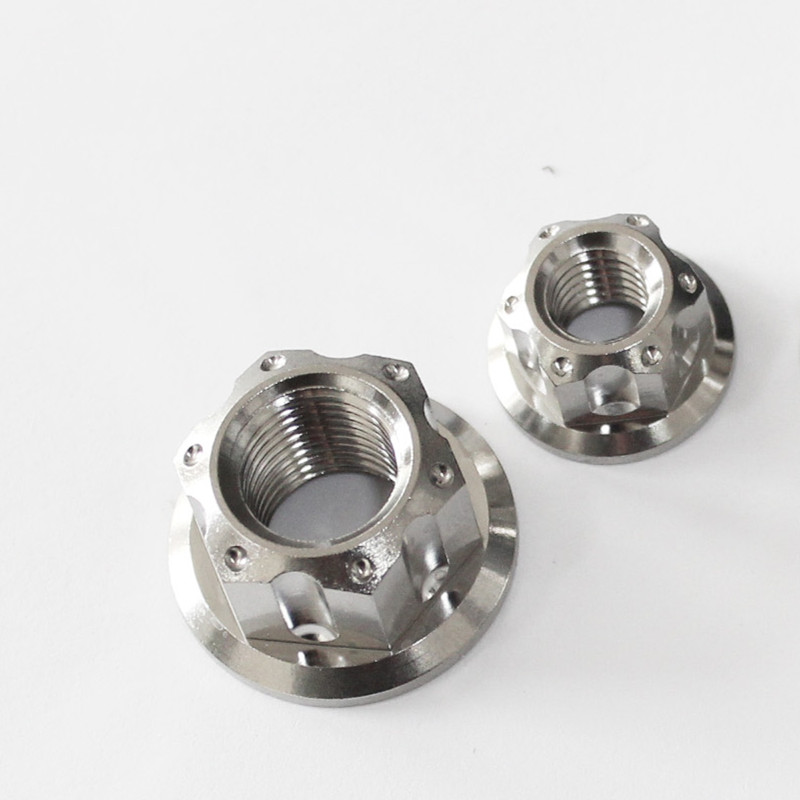 DIN6927 Titanium hexagon flange metal lock nut